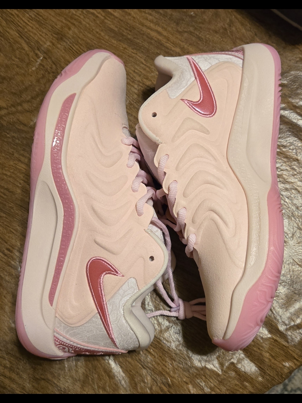 Nike Light Pink Kd 17 Women's Cushioned Sneakers